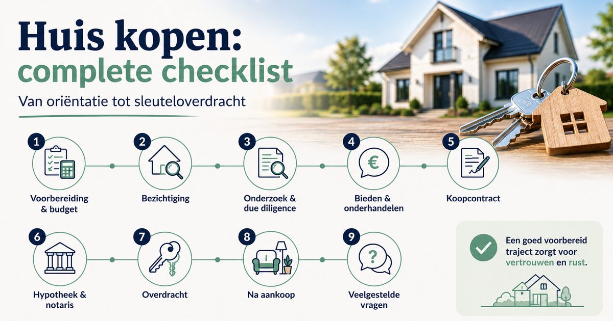 Huis kopen checklist